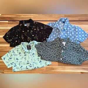 Bundle 5T boys button up short sleeve shirts - LIKE NEW